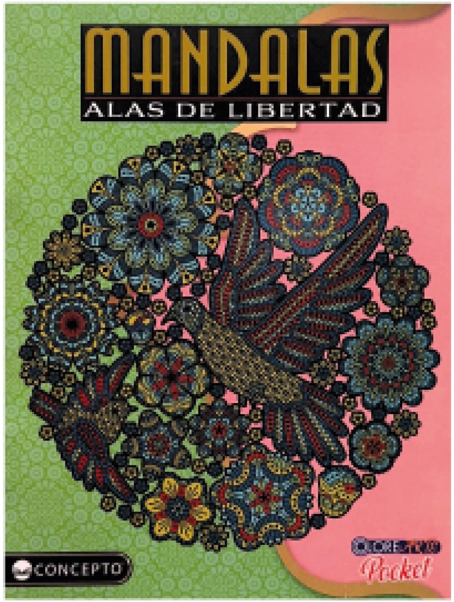 colorearte-pocket-mandalas-alas-de-libertad colorearte pocket mandalas alas de libertad - Imagen 1