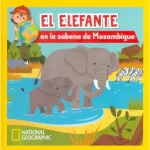 El elefante en la sabana de Mozambique